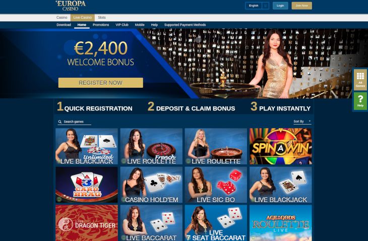 Europa Live Casino