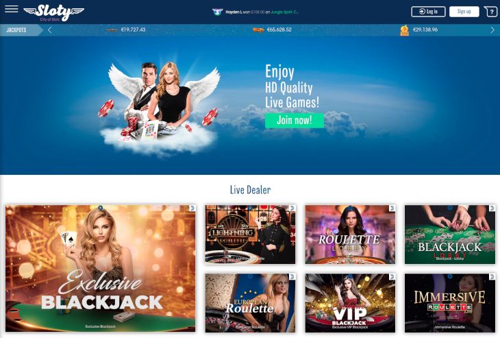 Sloty Live Casino