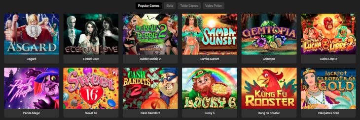 Yebo Casino video slots