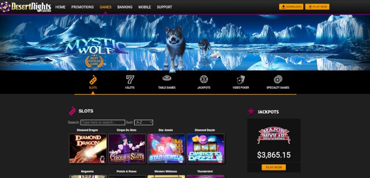 Desert Nights Casino games