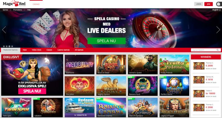 Magic Red Casino games