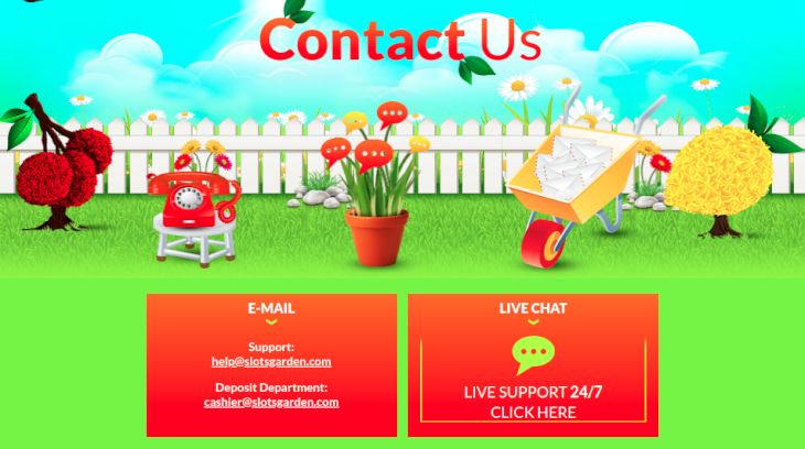 Slots Garden support